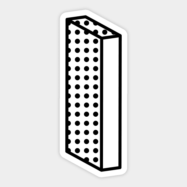 3D Ben Day Dot Isometric Letter I Sticker by murialbezanson